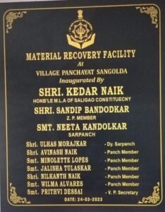 Inauguration of MRF shed